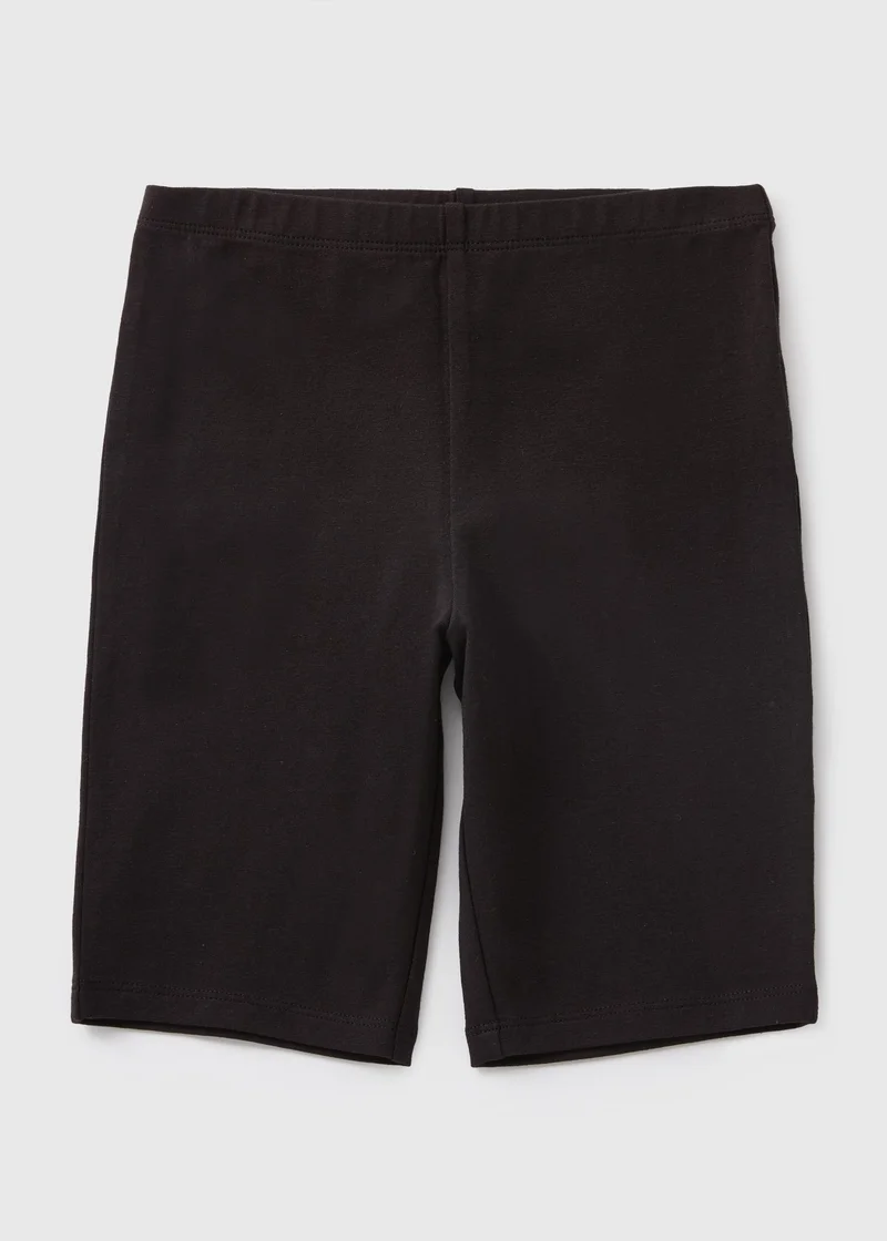 Matalan Girls Black Cycle Shorts