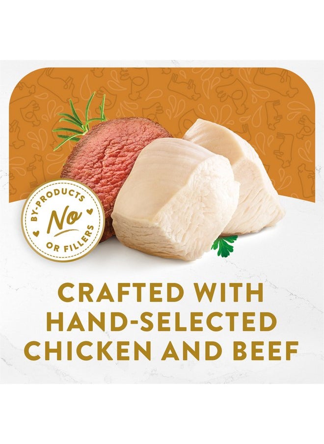 Fancy Feast - Purina Fancy Feast Appetizers Lickable Grain Free Cat Food Topper White Meat Chicken and Shredded Beef Appetizer - (Pack of 10) 1.1 oz. Trays - Image 1