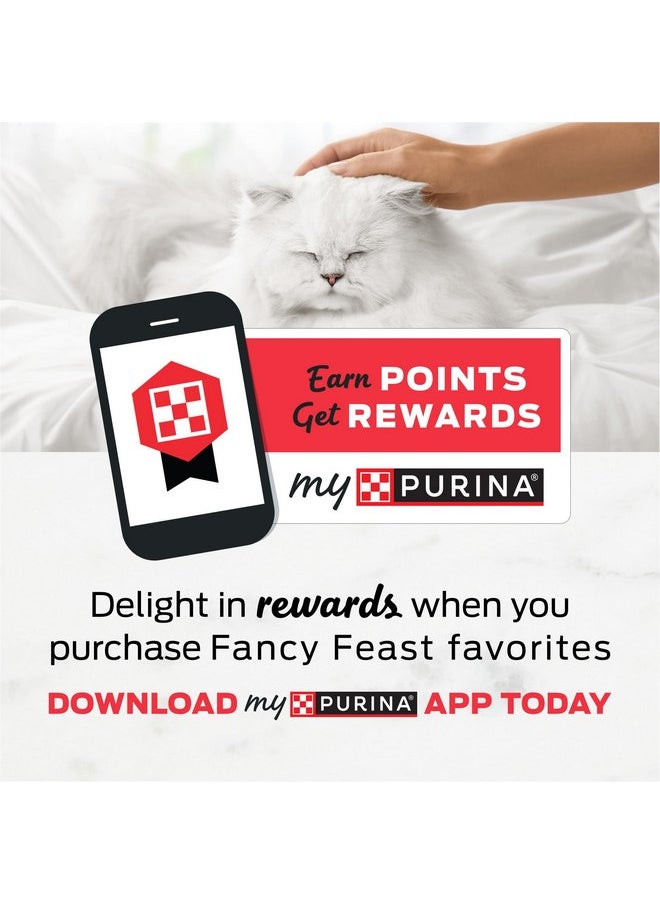 Fancy Feast - Purina Fancy Feast Appetizers Lickable Grain Free Cat Food Topper White Meat Chicken and Shredded Beef Appetizer - (Pack of 10) 1.1 oz. Trays - Image 1