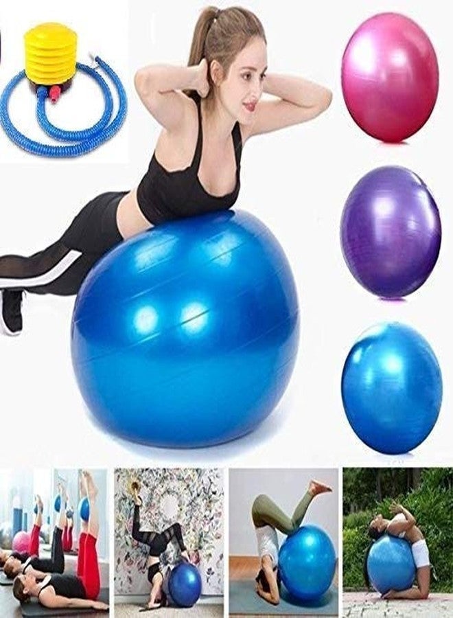 Wishbone Anti-Burst Yoga Exercise Gym Ball with Foot Pump - Image 5