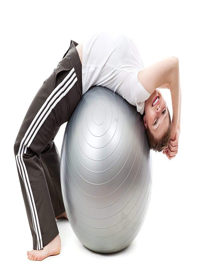 Wishbone Anti-Burst Yoga Exercise Gym Ball with Foot Pump - Image 2