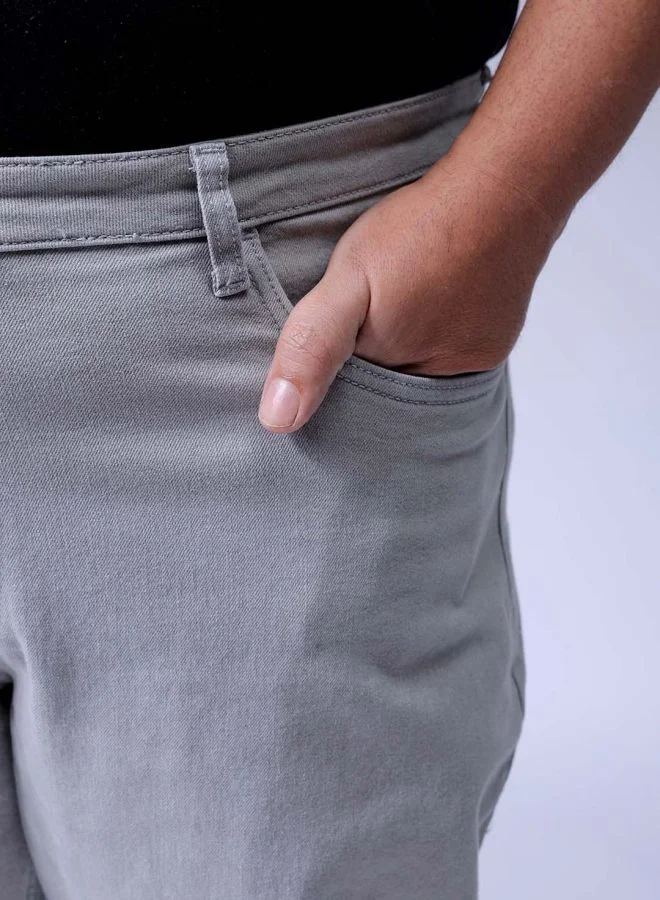 HARDSODA  Men Plus Size Carrot Fit Solid Mid-Rise Stretchable Jeans for Men | Best Price UAE