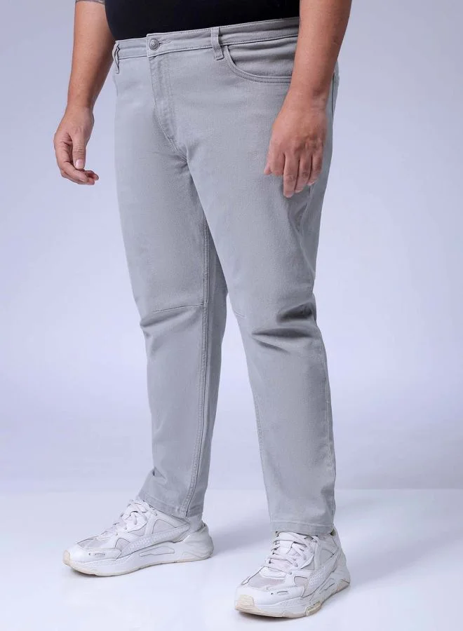 HARDSODA  Men Plus Size Carrot Fit Solid Mid-Rise Stretchable Jeans for Men | Best Price UAE