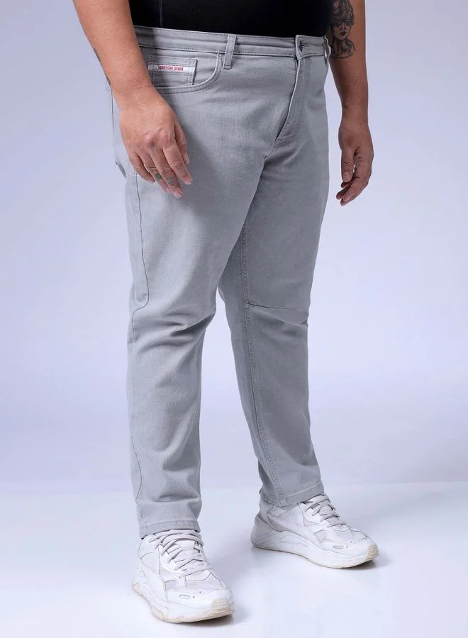 HARDSODA  Men Plus Size Carrot Fit Solid Mid-Rise Stretchable Jeans for Men | Best Price UAE