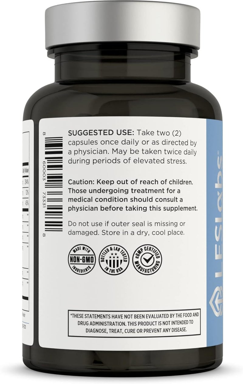 LES Labs مكمل GABA Health من LES Labs  للاسترخاء ودعم الناقلات العصبية  90 كبسولة - Image 3