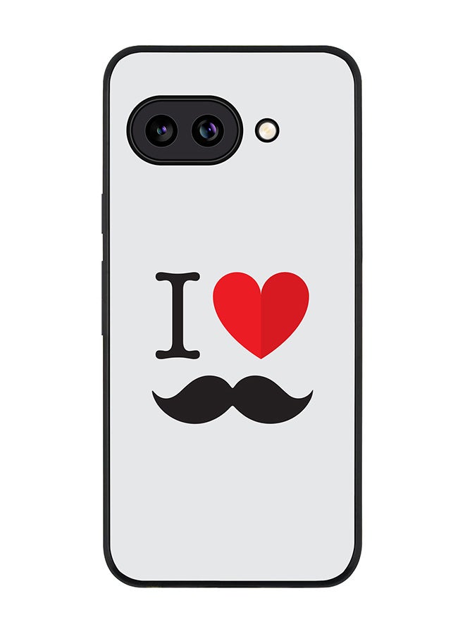 Stylizedd For Google Pixel 9a Case,Slim fit Camera Protection, Shockproof Thin Phone cover  - I Love Moustashe