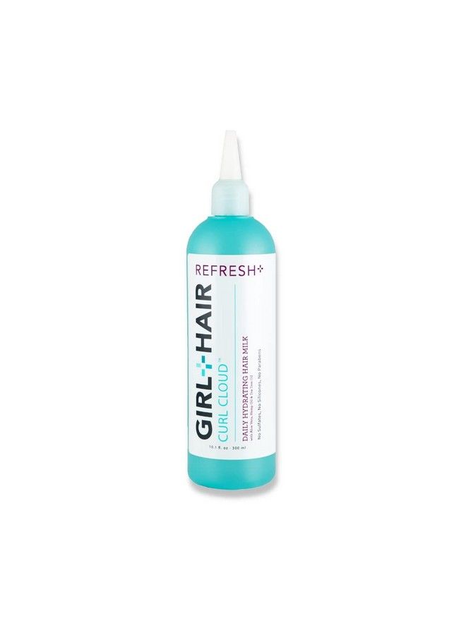 GIRL+HAIR Refresh+ Daily Hydrating Hair Milk ; Intensive Hydration To Restore Dry Hair Refresh Scalp ; Aloe Vera Biotin & Coconut Water For Healthy Hair Growth ; Sulfate & Paraben Free (10.1 Fl Oz)  - Image 2