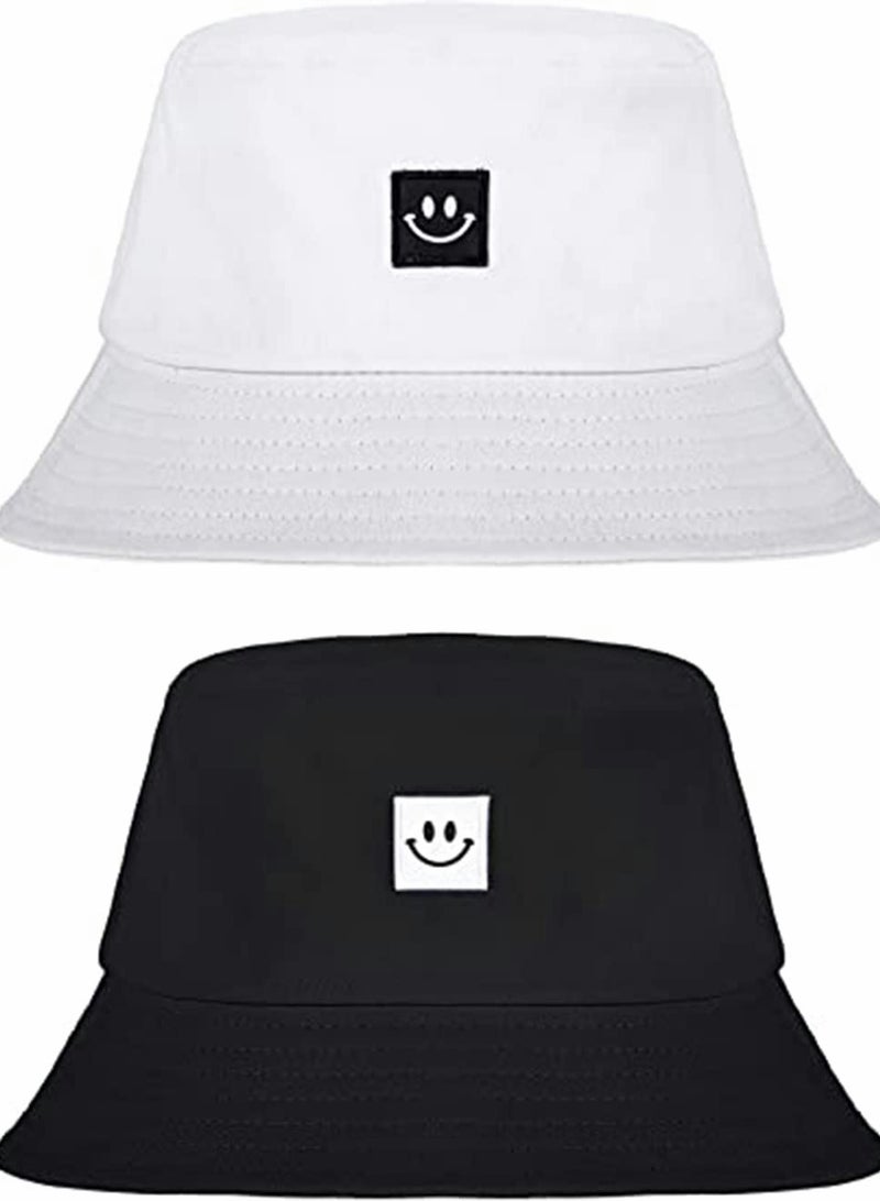 SYOSI Unise Hat Summer Travel Bucket Beach Sun Fishing Hat Smile Face Visor Unisex Fashion Fisherman Cap, for Men Women Teens Kids  - Image 5
