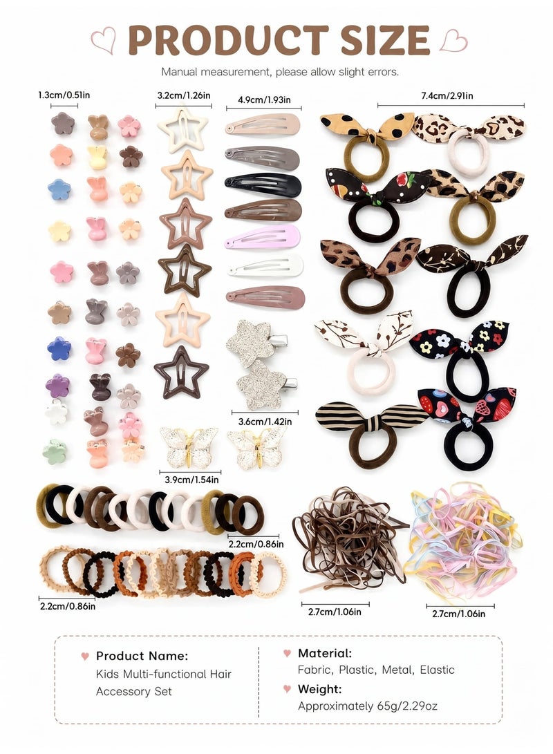 LUMYA 852Pcs Hair Clips Set for Girls, High Elasticity and Non-Slip, Hair Ties Band Set, Hair Accessories for Kids, Hair Ties for Girls, Hair Bands for Girls, Hair Elastic for Girls Daily Styling, School Wear, Birthday Parties and Holiday Gifts (Multicolor) - Image 4