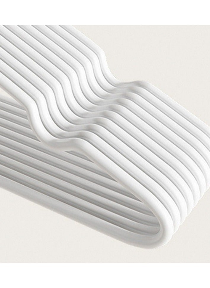 HOMESTAR 10 Pcs Non-Slip Plastic Clothes Hangers - Dip Molded Finish, No Slip No Mark, Space Saving for Wardrobe, Shirts, Dresses & Abayas - Image 5