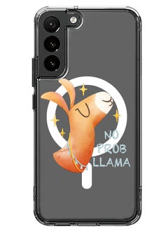 Magnetic Case for Samsung Galaxy S23 Plus 6.6-inch Compatible with MagSafe Wireless Charging, Shockproof Phone Bumper Cover No prob llama