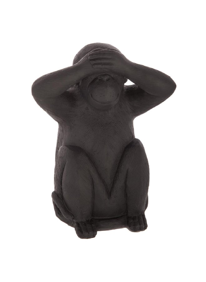 atmosphera 3-Piece Sage Exotic Resin Wisdom Monkey Statue Set Black 23 x 19 x 13.7 cm 155036  - Image 3