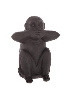 atmosphera 3-Piece Sage Exotic Resin Wisdom Monkey Statue Set Black 23 x 19 x 13.7 cm 155036  - Image 4