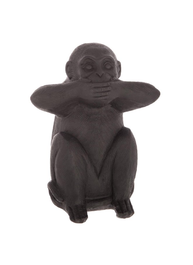 atmosphera 3-Piece Sage Exotic Resin Wisdom Monkey Statue Set Black 23 x 19 x 13.7 cm 155036  - Image 4