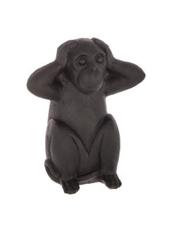 atmosphera 3-Piece Sage Exotic Resin Wisdom Monkey Statue Set Black 23 x 19 x 13.7 cm 155036  - Image 2