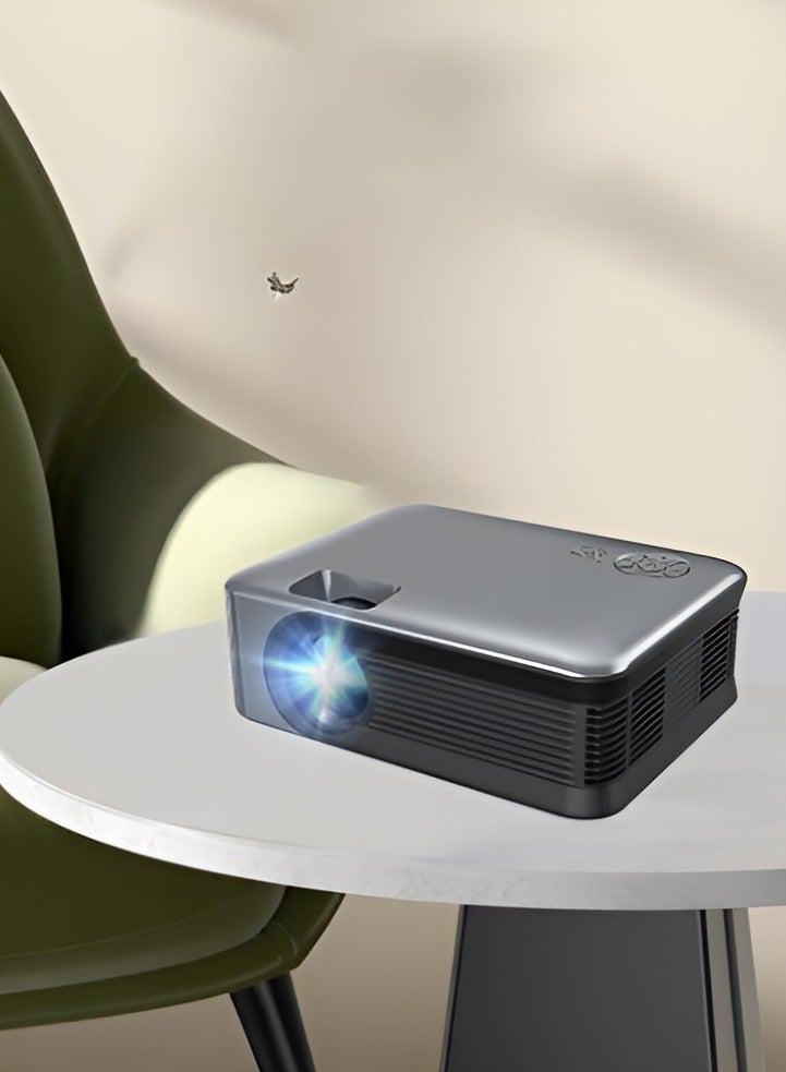 AROAQ 1080p high-definition projector, durable Portable Mini Projector, wireless same-screen video projector for home and office, (Basic model [without battery)  - Image 2