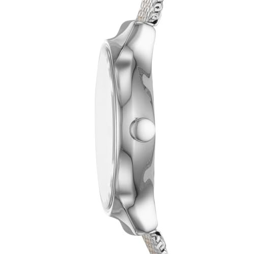 Skagen Women's Freja Lille Two-Hand Silver and Rose Gold Stainless Steel Mesh Band Watch (Model: SKW2699) - Image 2