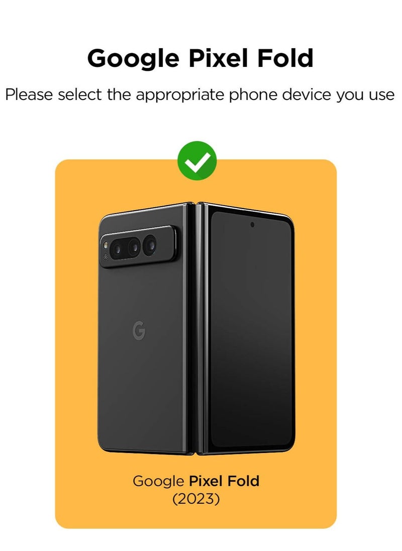 VRS Design - Terra Guard Modern Go Google Pixel Fold Case Cover Wallet with Hinge Protection & 2 Card Storage - White - Image 1