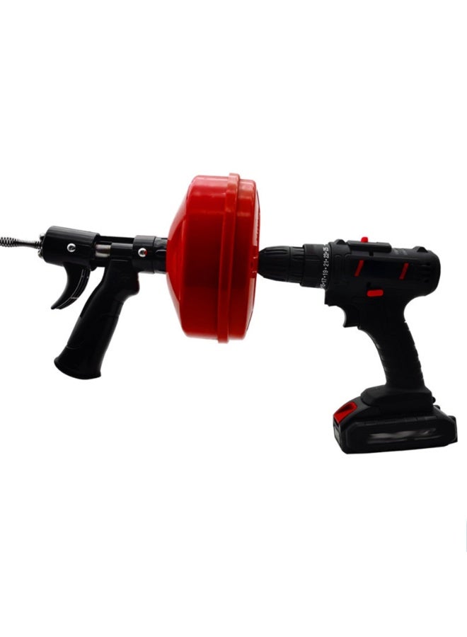 Drain snake - with drill attachment - Ideal plumbing snake for sink and drain unblocking (Size : Electronic) - Image 2