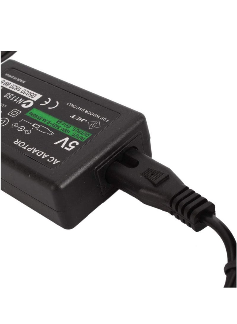 PSP Replacement Charger AC Adapter Power Supply EU Plug Home Wall Travel Charging Cord Cable Accessories Kit Compatible with Sony PlayStation Portable PSP 1000 Slim & Lite 2000 3000 Series - Image 3