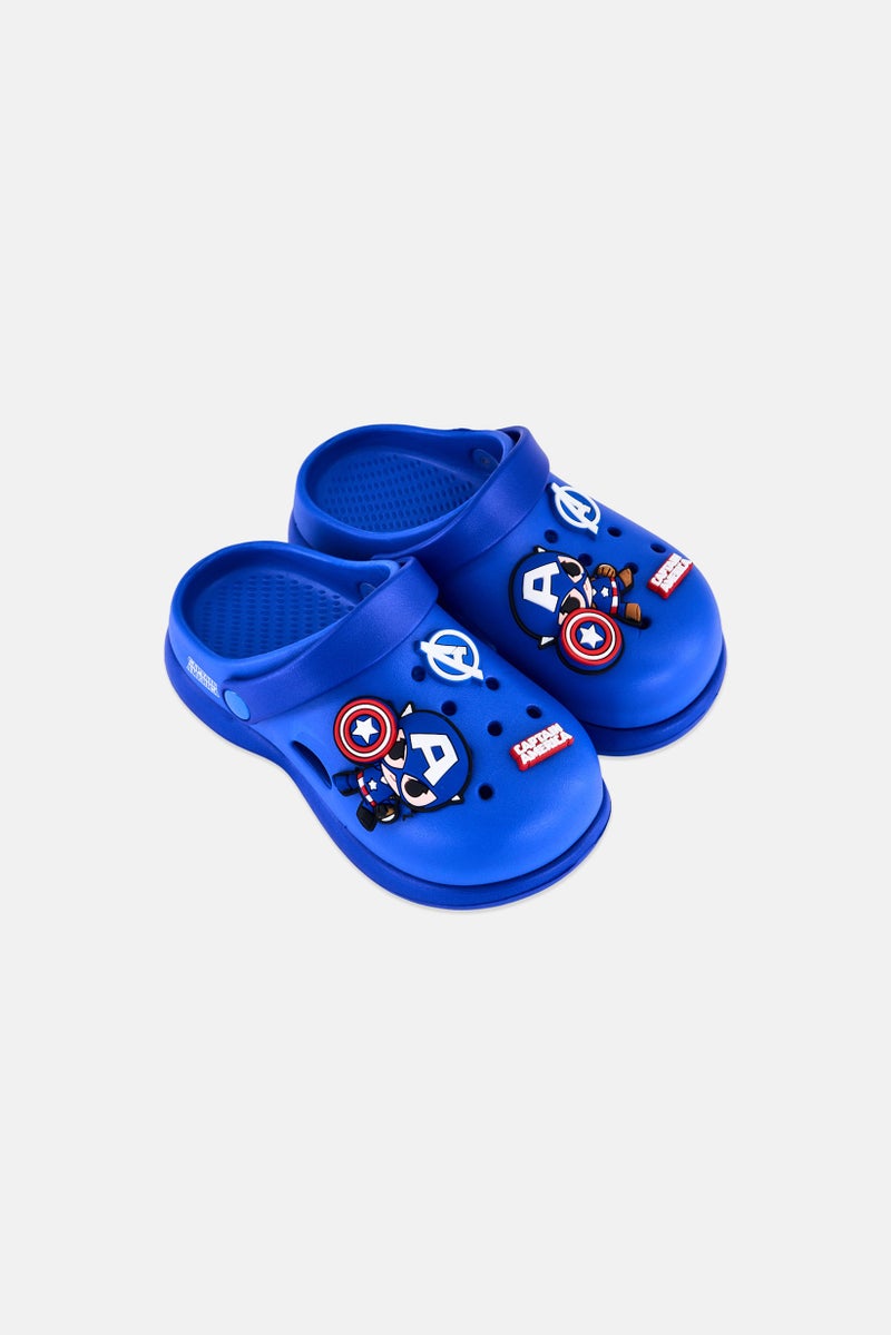 MARVEL Kids Boy Slingback Clogs, Blue - Image 3