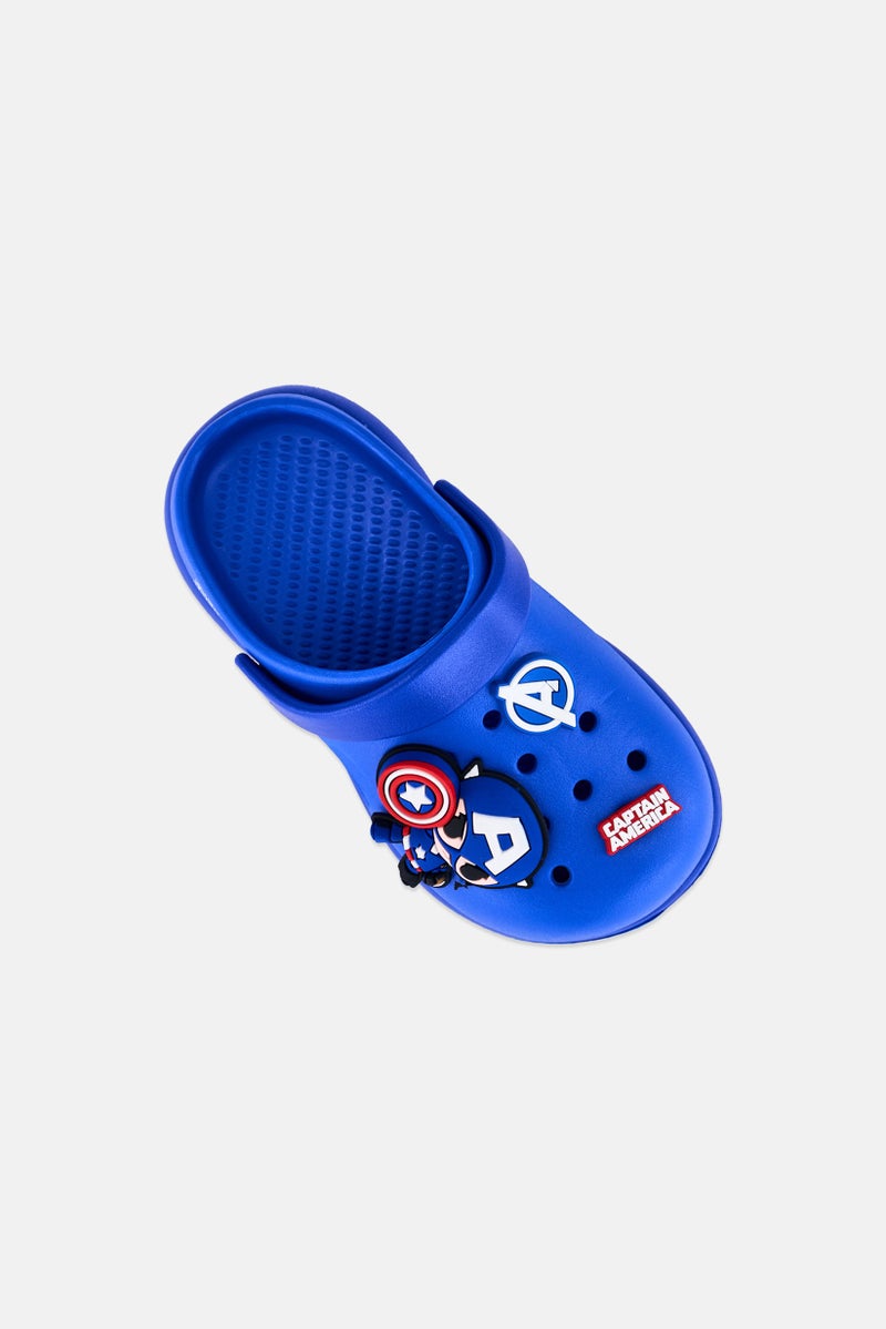 MARVEL Kids Boy Slingback Clogs, Blue - Image 4