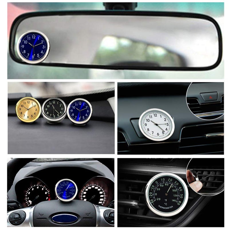 idain Car Dashboard Thermometer - Mini Vehicle Thermometer Decoration Air Vent Cilp - Image 3