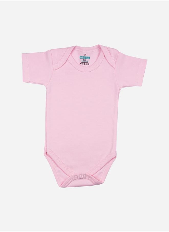 Babies Basic - Pack of 3 - Solid Short Sleeves Bodysuit by Styli - Image 1