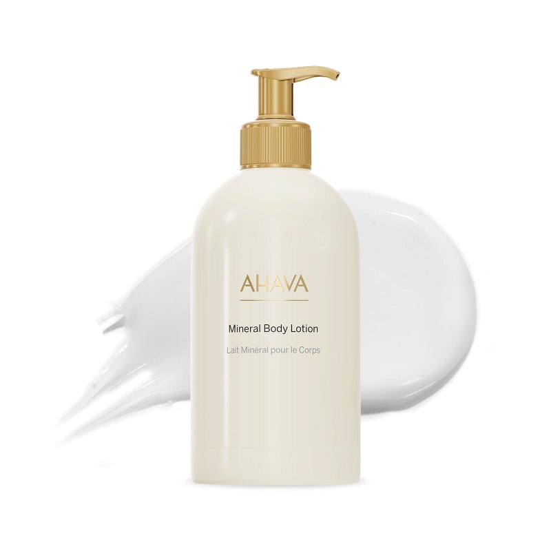 AHAVA Dead Sea Water Mineral Body Lotion - Daily Moisturizing & Hydrating Body Lotion with Osmoter, Exclusive blend of Dead Sea Minerals & Nourishing Botanical Extracts, Original, 17 Fl.Oz - Image 1