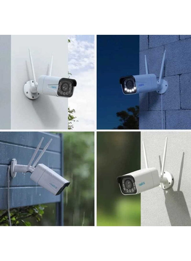ريولينك كاميرا أمان خارجية 4K واي فاي 6 W430، رؤية ليلية ملونة 8MP، كشف البشر/المركبات/الحيوانات، مزدوجة النطاق 2.4/5GHz، صوت ثنائي الاتجاه، مقاومة للماء IP67 - Image 2