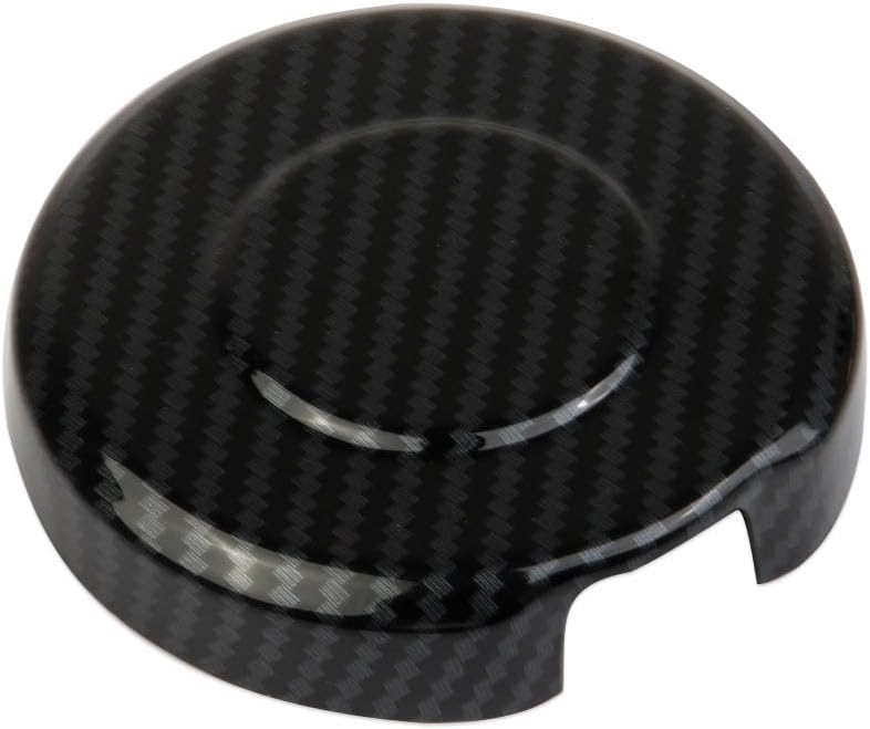 Fewshaw Carbon Fiber Style Rear Bumper Round Lid Cover Trim for 2014+ GMC Sierra/Chevrolet Silverado 1500 2500 3500HD Season change compatible build - Image 2