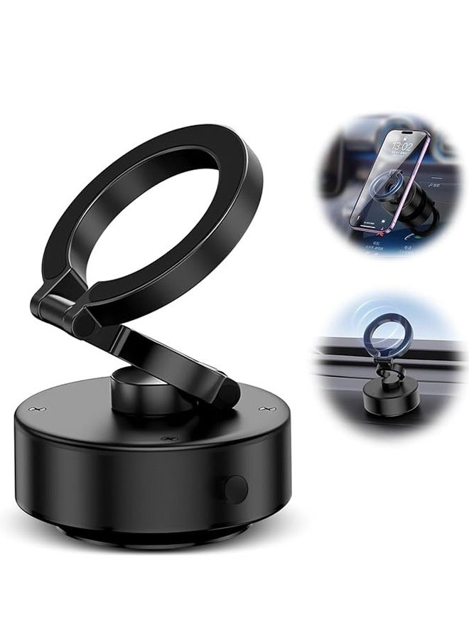 PADOM حامل هاتف مغناطيسي كهربائي PADOM، قابل للدوران 360°، حامل سيارة مغناطيسي عالمي للأسطح الناعمة (D1) - Image 1