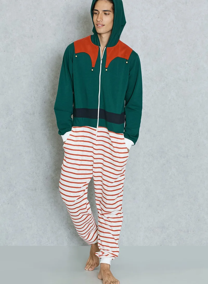 Lounge District Christmas Elf Onesie