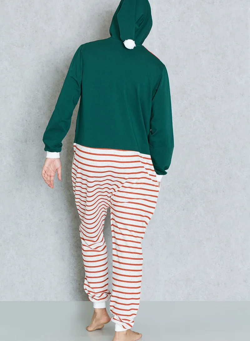 Lounge District Christmas Elf Onesie