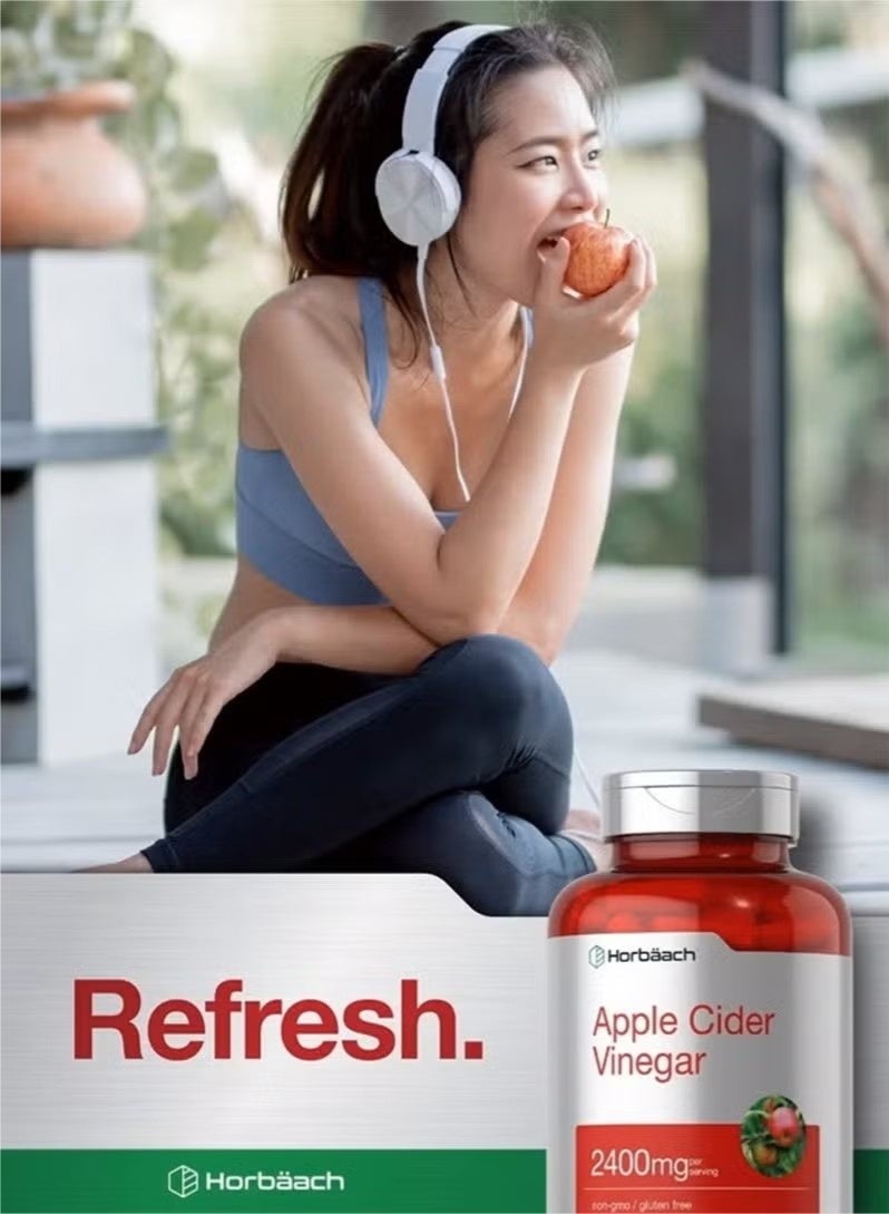 Horbäach Apple Cider Vinegar Capsules 2400 Mg 150 Capsules - Image 4