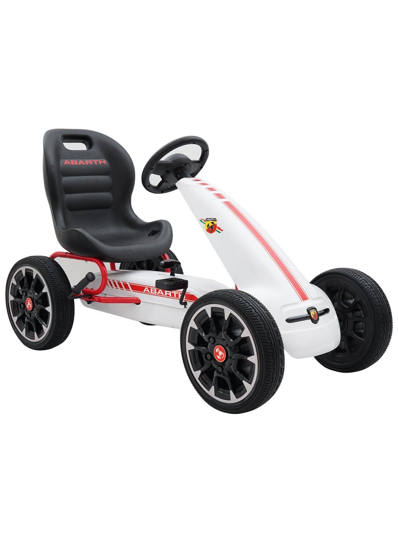 Amsham Toys Abarth Pedal Go Kart Ride-on kids - White - Image 4