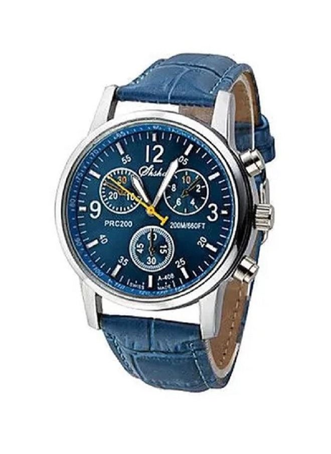 Generic Water Resistant PU Leather Analog Watch 