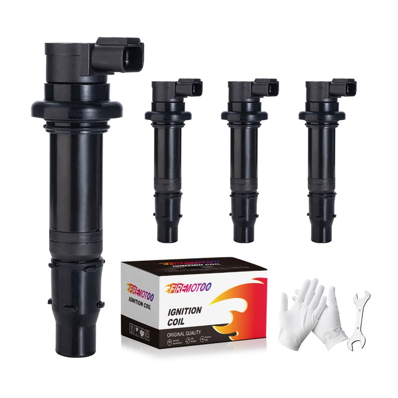 FIREMOTOO Pack of 4 Ignition Coil Pack Compatible with Yamaha 20032007 YZFR6 20062009 YZFR6S 20022006 YZFR1 20062014 FZ1 20092016 Vmax 1700 2015 FZS1 20032007 R6 F6T558 2C0823100000 - Image 2
