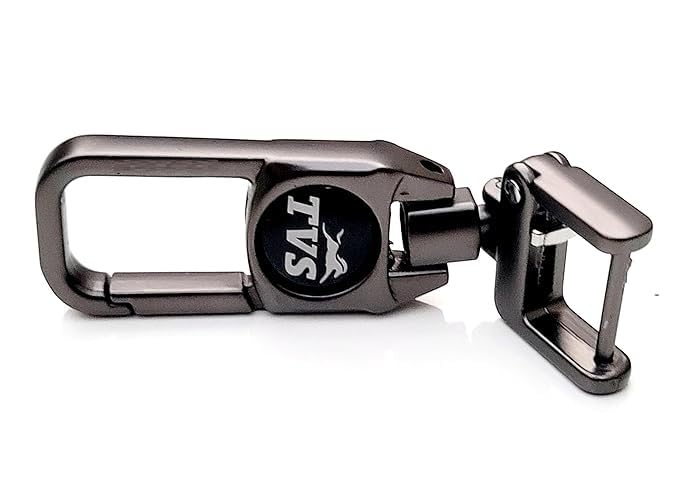 Mistazzo TVS Leather Strap Keychain And Metal Hook Keyring Pack Of 2 Keychains - Image 5