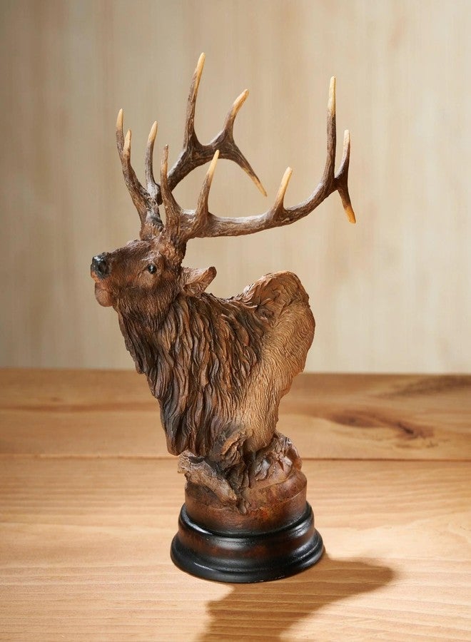 Wild Wings “Primal Call” Elk Sculpture by Stephen Herrero – Hand-Painted Mill Creek Wildlife Figurine, Cold Cast Resin, 7.5" H Rustic Nature Décor for Home or Cabin - Image 2