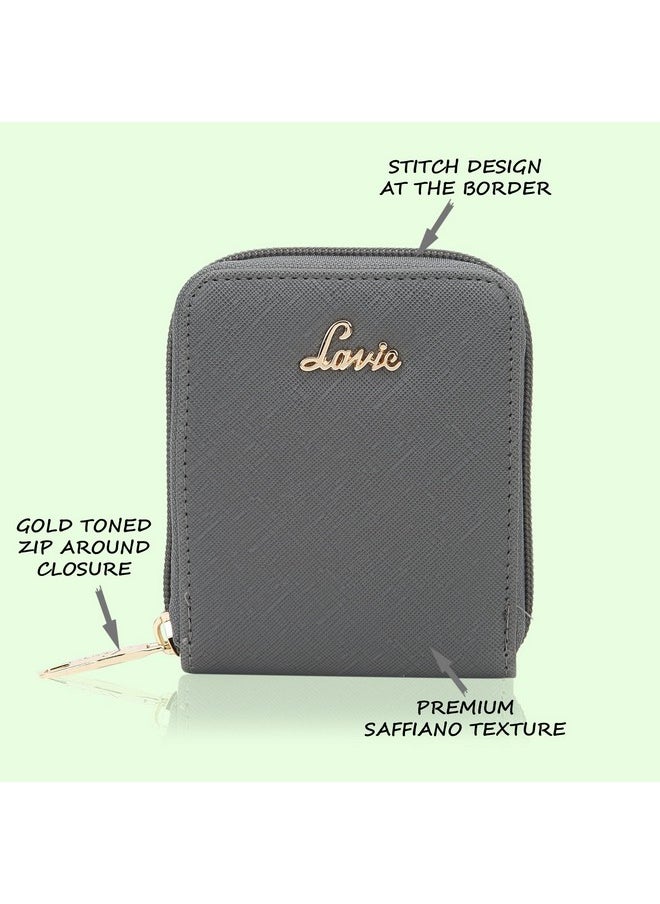 Lavie Lavie Womens Small Zip Around Purse (Grey)  - Image 3
