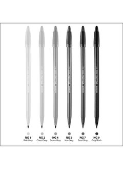 Monami MONAMI Plus Pen 3000 Pigment 6 Set Felt Tip Pens, Fine Point (0.4mm), Coloring/Drawing/Journaling, Assorted Colors  - Image 3