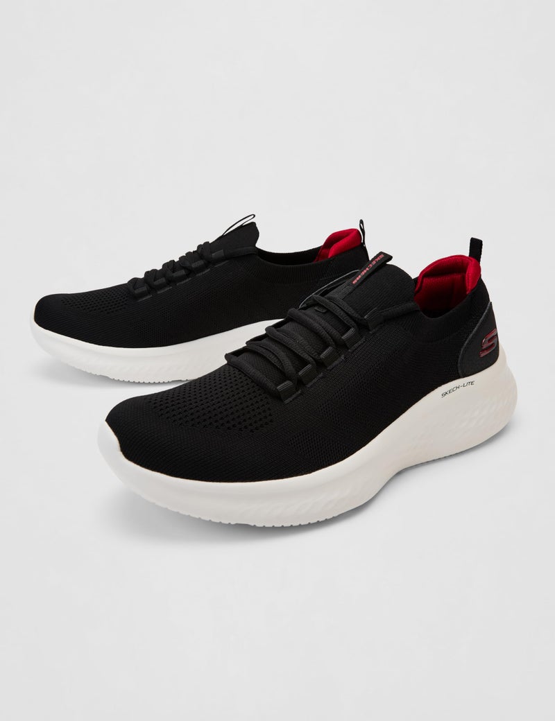 Skechers Mens Skech-LITE PRO - Faint Flair Black/RED Casual Shoe - 7 UK (232593) - Image 5