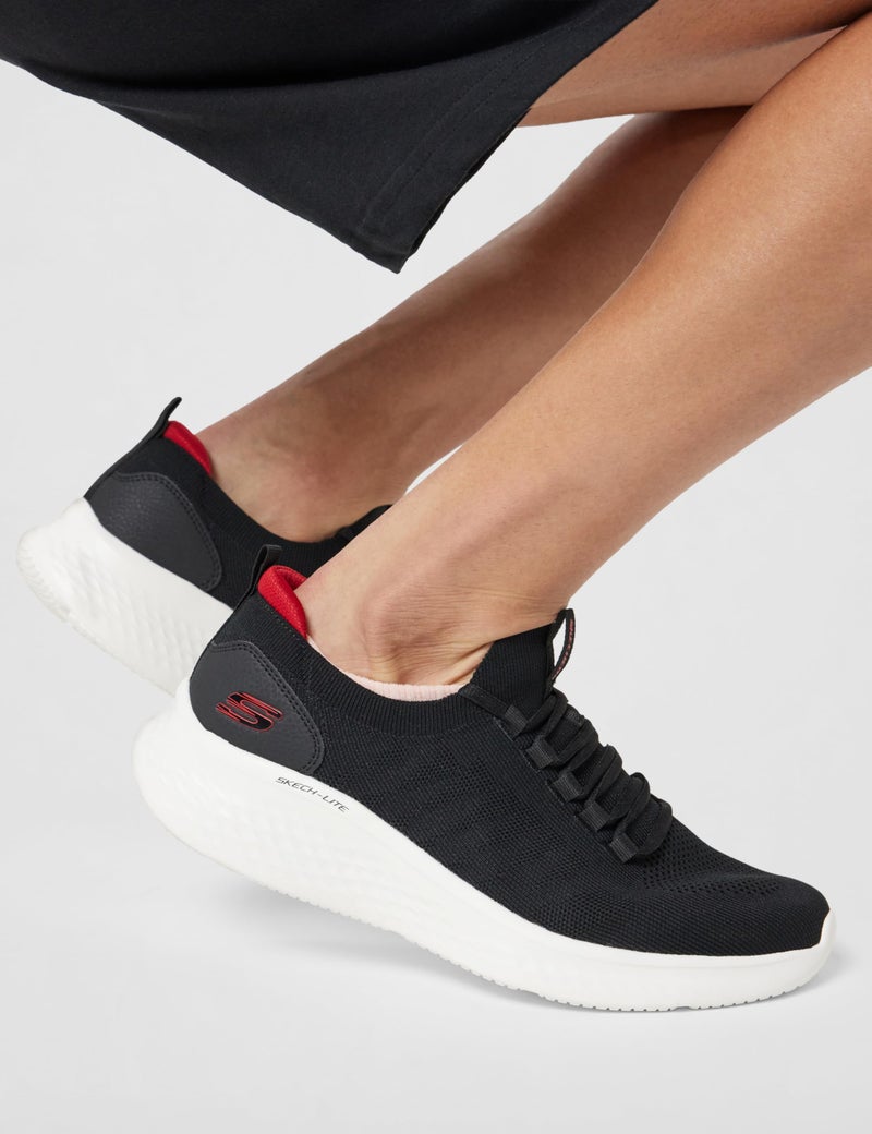 Skechers Mens Skech-LITE PRO - Faint Flair Black/RED Casual Shoe - 7 UK (232593) - Image 2