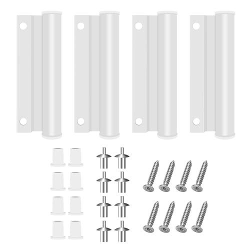 WFCYX 4 Pcs 2579476 UpperTop Screen Door Leaf Hinge WScrews Fit for Andersen 400 Series Frenchwood Hinged Patio Door Upper Butt Hinge - Image 1