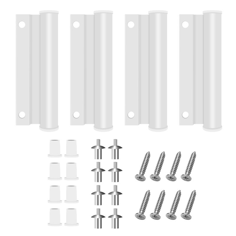 WFCYX 4 Pcs 2579476 UpperTop Screen Door Leaf Hinge WScrews Fit for Andersen 400 Series Frenchwood Hinged Patio Door Upper Butt Hinge - Image 2