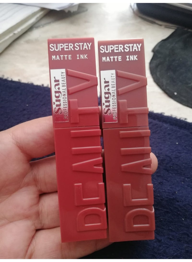 SUGAR Long lasting matte velvet lipgloss (Sugar)LG003-06 - Image 4