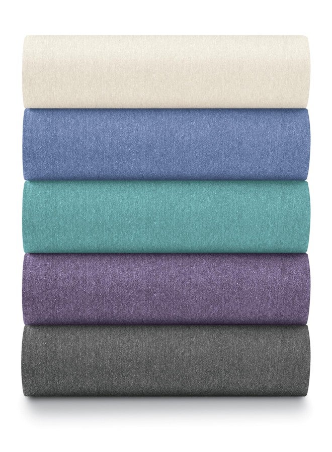 Ella Jayne Purple 4pc Jersey Knit Sheets Set (Twin Size, Deep Pockets) - Image 1