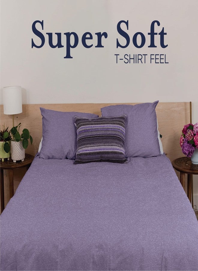 Ella Jayne Purple 4pc Jersey Knit Sheets Set (Twin Size, Deep Pockets) - Image 5