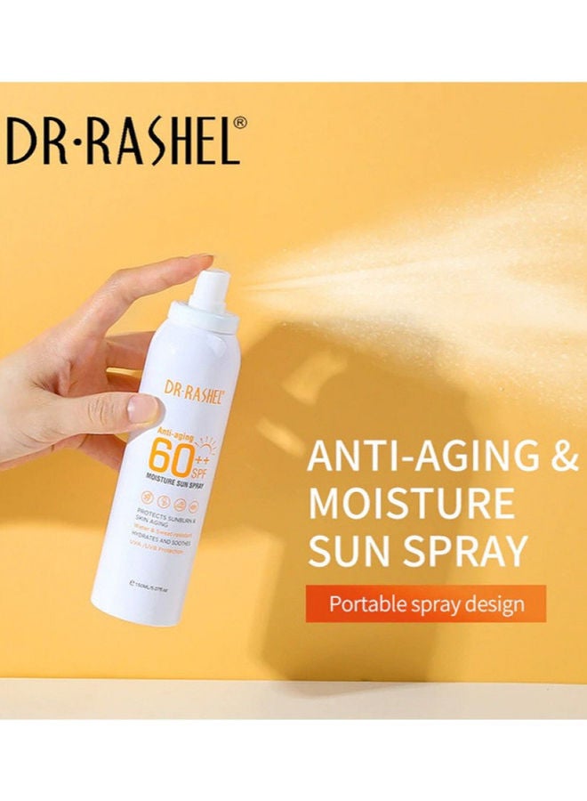 DR. RASHEL Anti Aging Moisturizing Sunscreen Cream SPF 60++ 150ml - Image 3